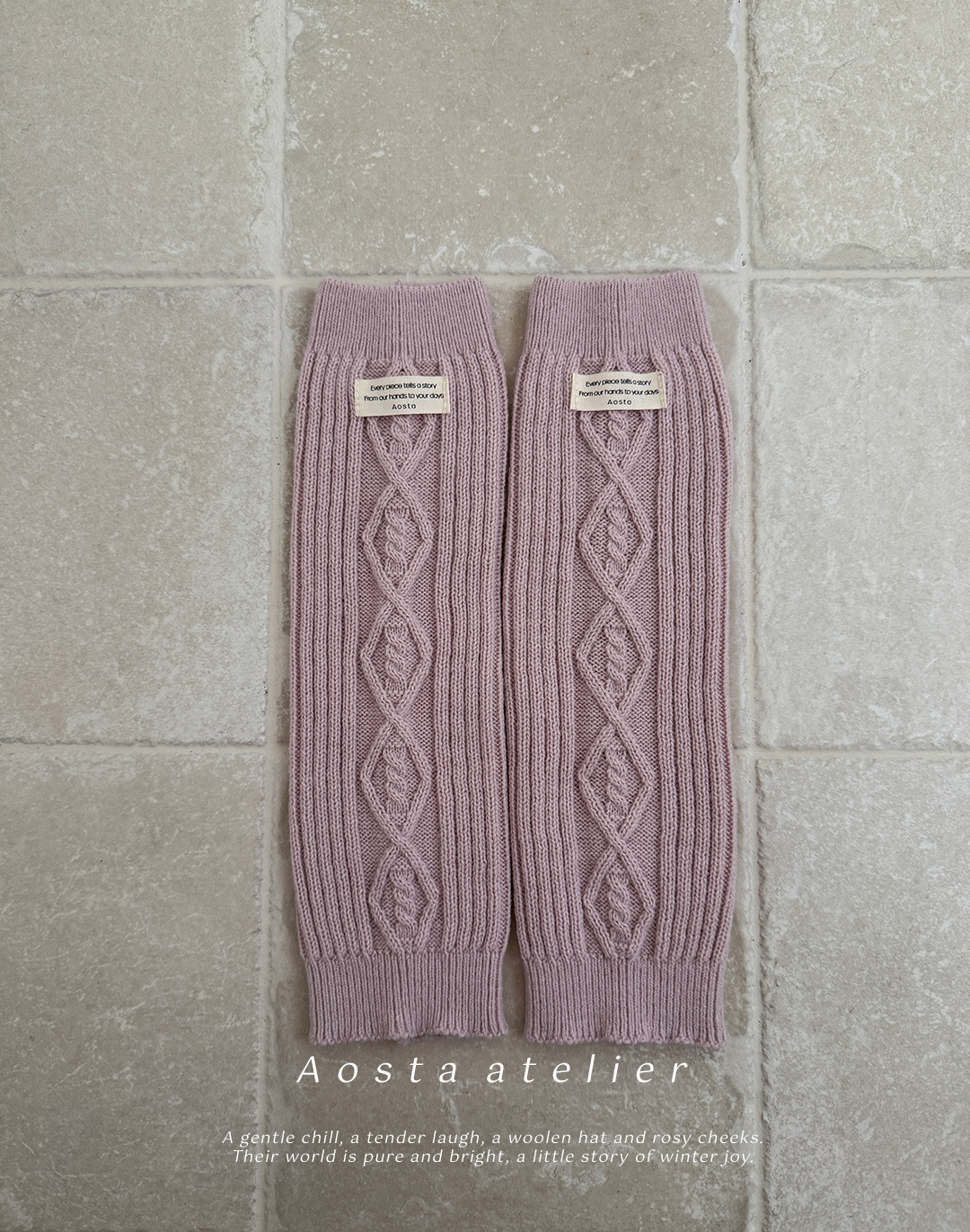 니트풋워머 핑크-0