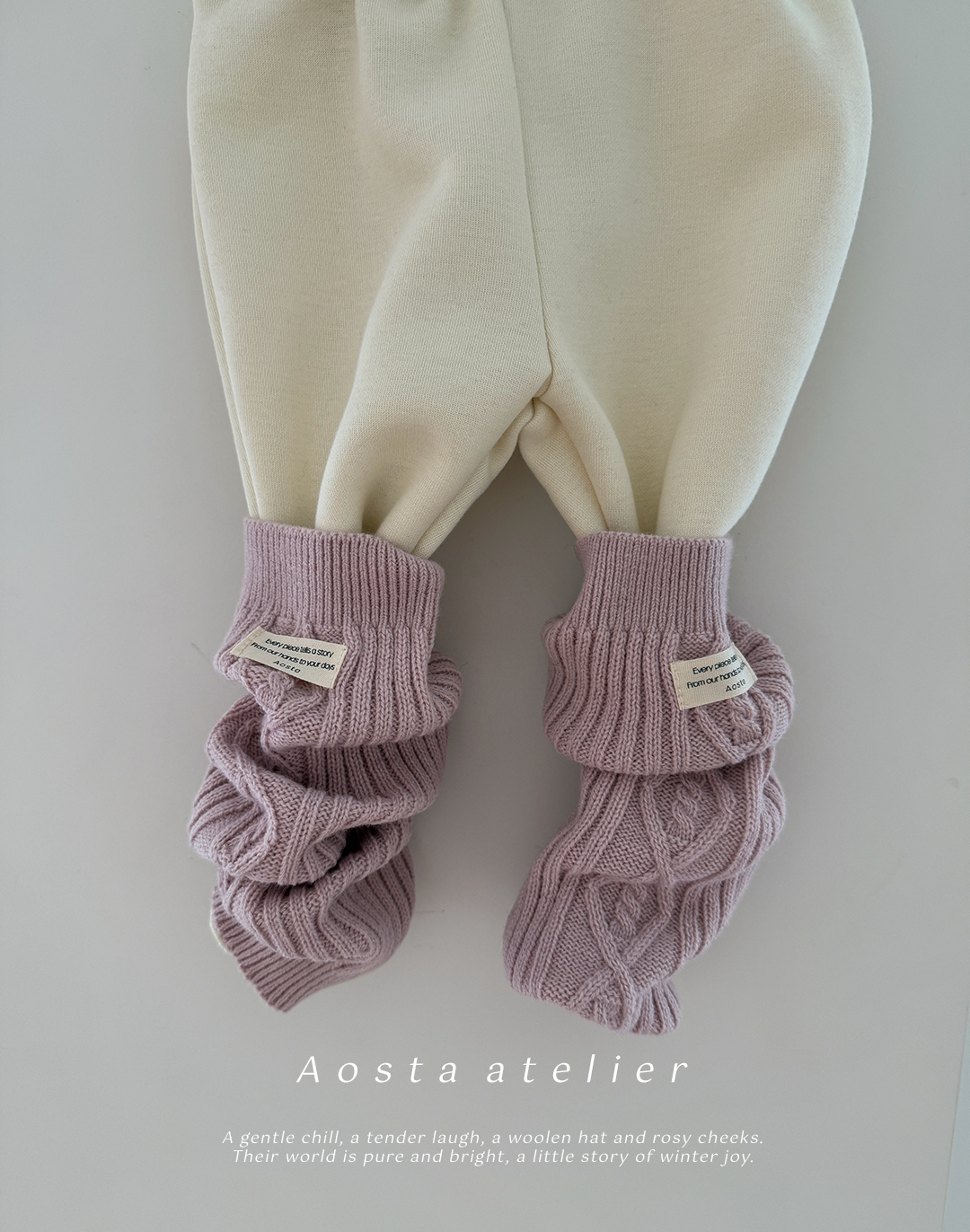 니트풋워머 핑크-13