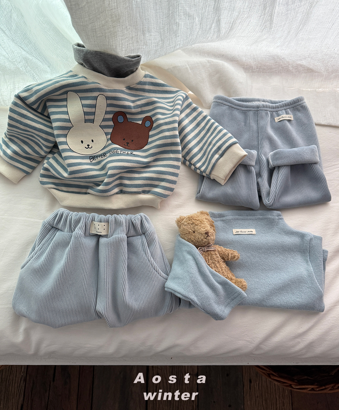 포근바지 블루-7