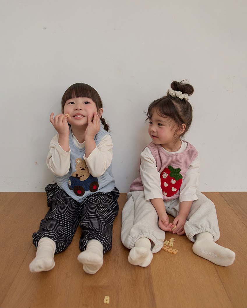 BEBOLIEN車車小熊華夫格背心06