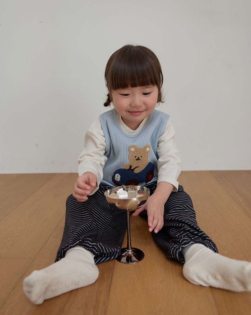 BEBOLIEN車車小熊華夫格背心08