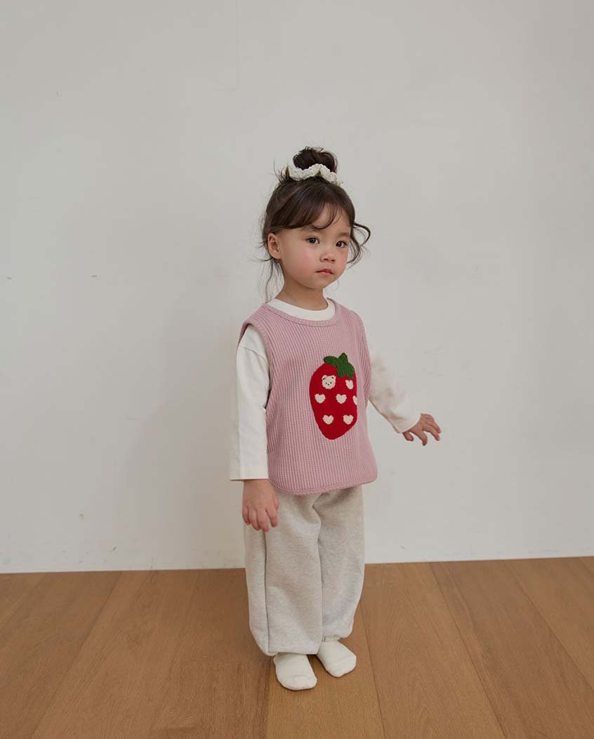 BEBOLIEN草莓華夫格背心13