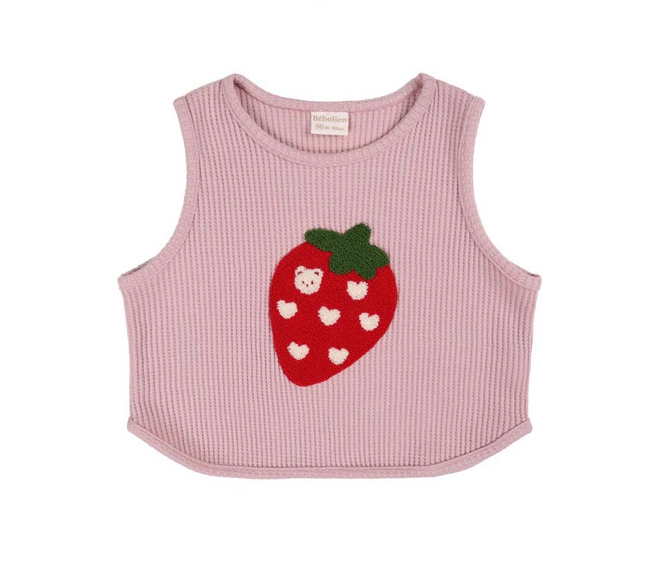 BEBOLIEN草莓華夫格背心16