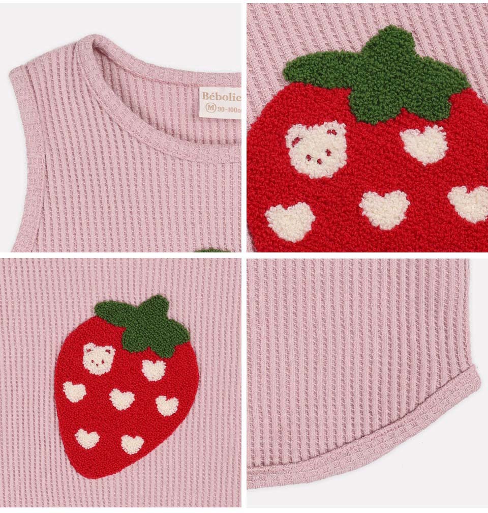 BEBOLIEN草莓華夫格背心18