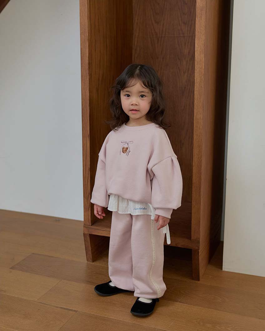 bebolien小熊刺繡蕾絲套裝01