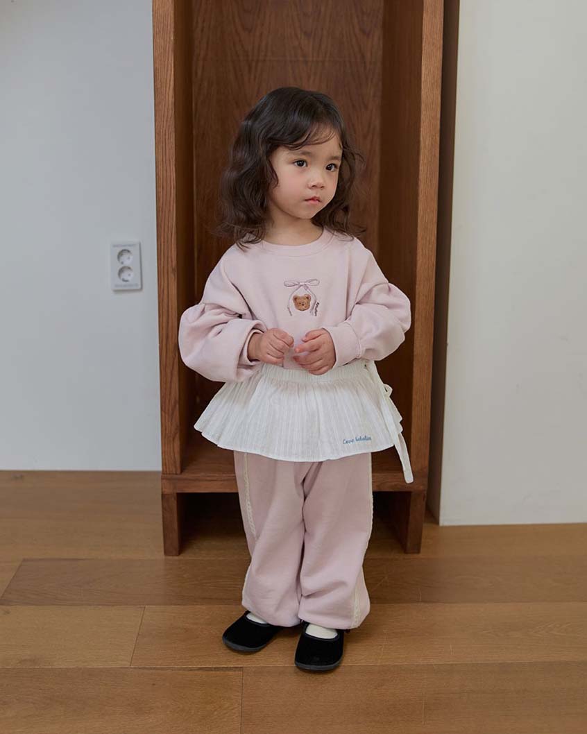 bebolien小熊刺繡蕾絲套裝07