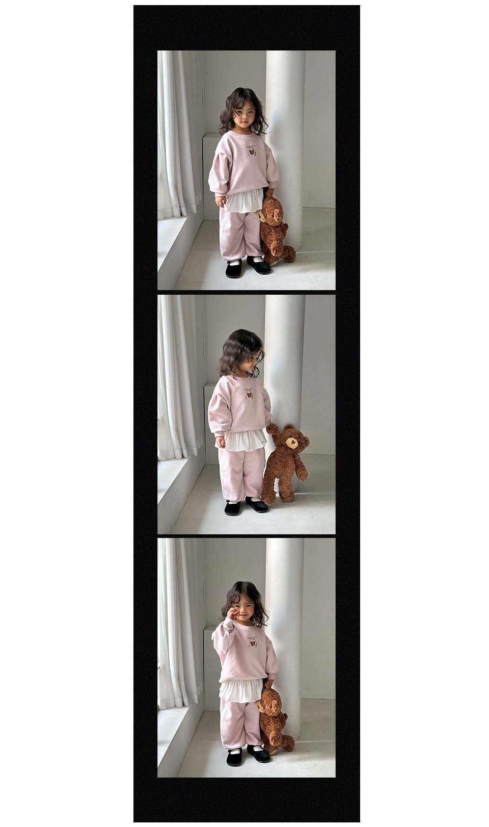 bebolien小熊刺繡蕾絲套裝08