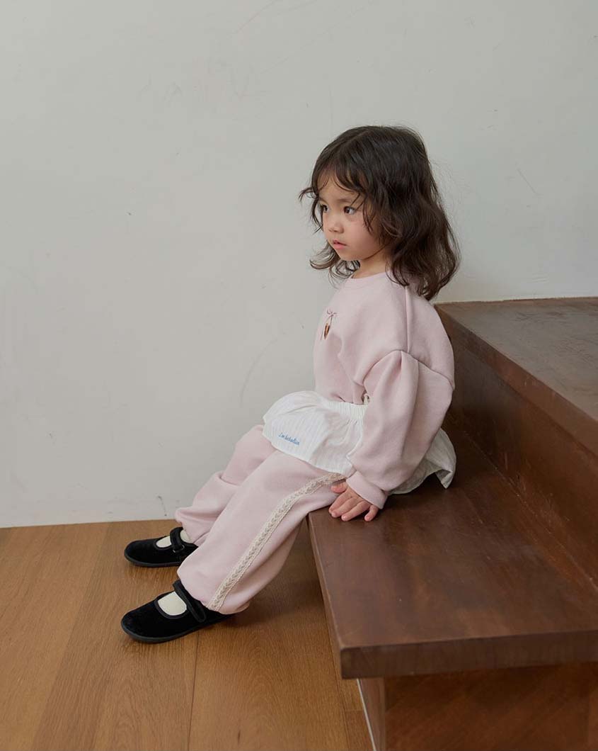 bebolien小熊刺繡蕾絲套裝16