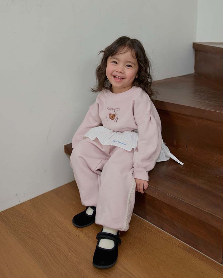 bebolien小熊刺繡蕾絲套裝17