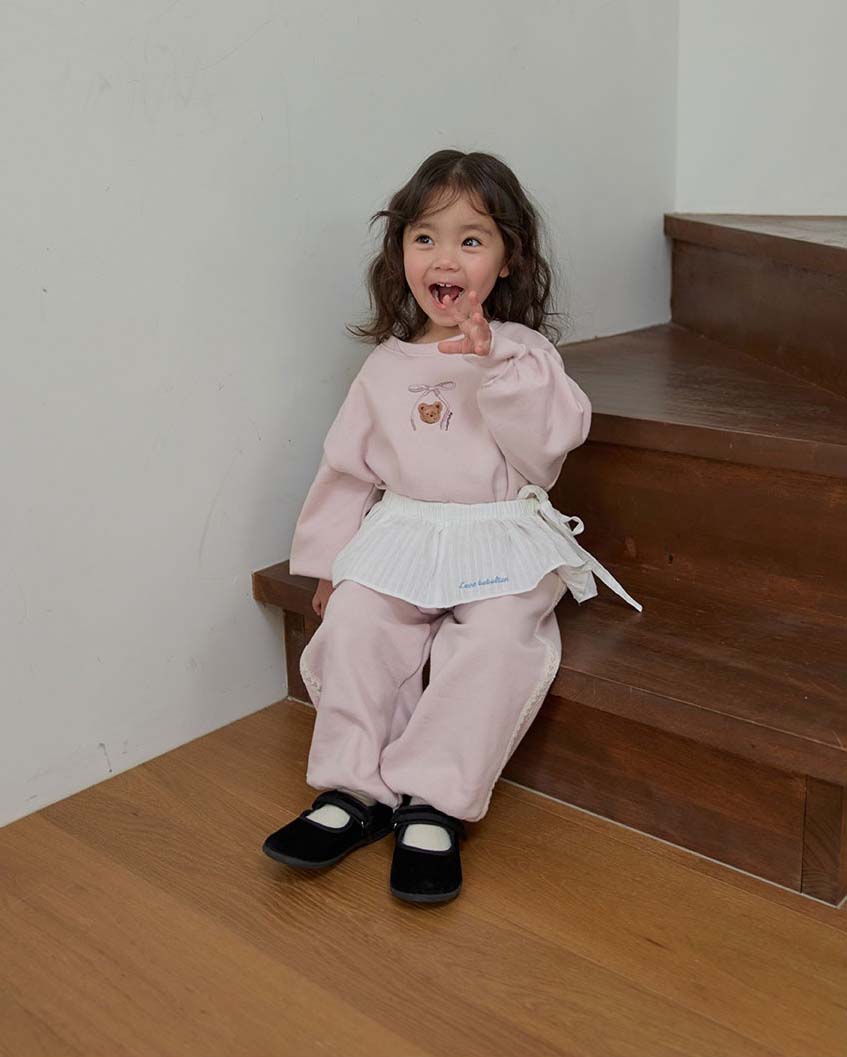 bebolien小熊刺繡蕾絲套裝18