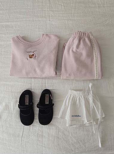 bebolien小熊刺繡蕾絲套裝19