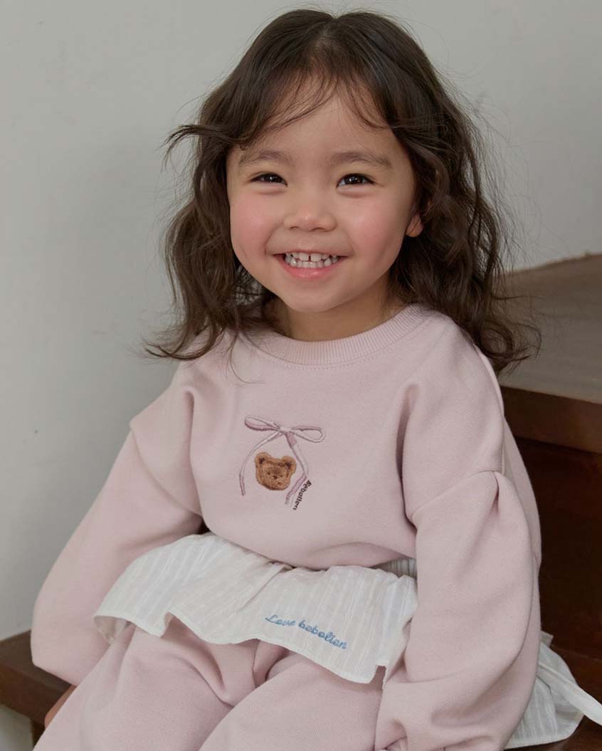 bebolien小熊刺繡蕾絲套裝20