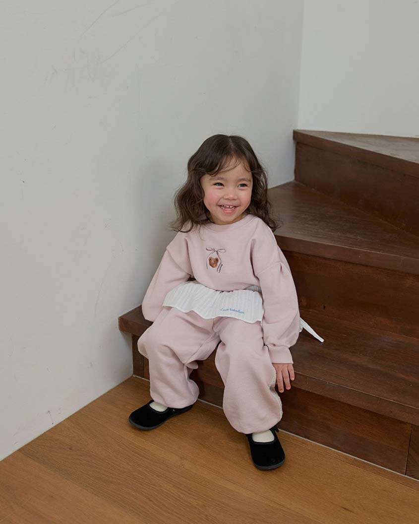 bebolien小熊刺繡蕾絲套裝21