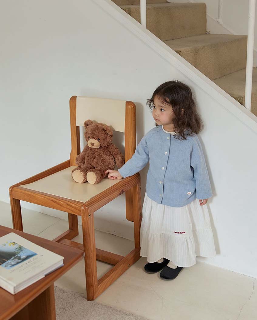 bebolien刺繡白色長裙12