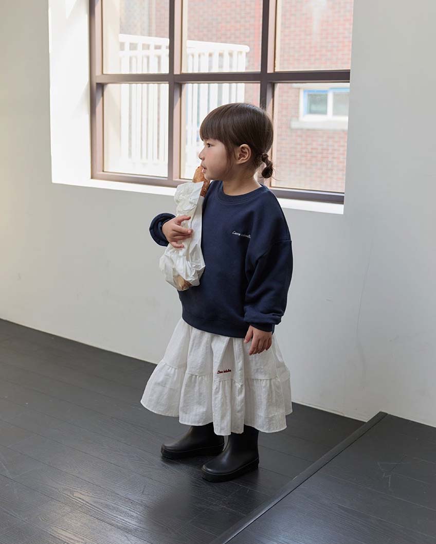 bebolien刺繡白色長裙15