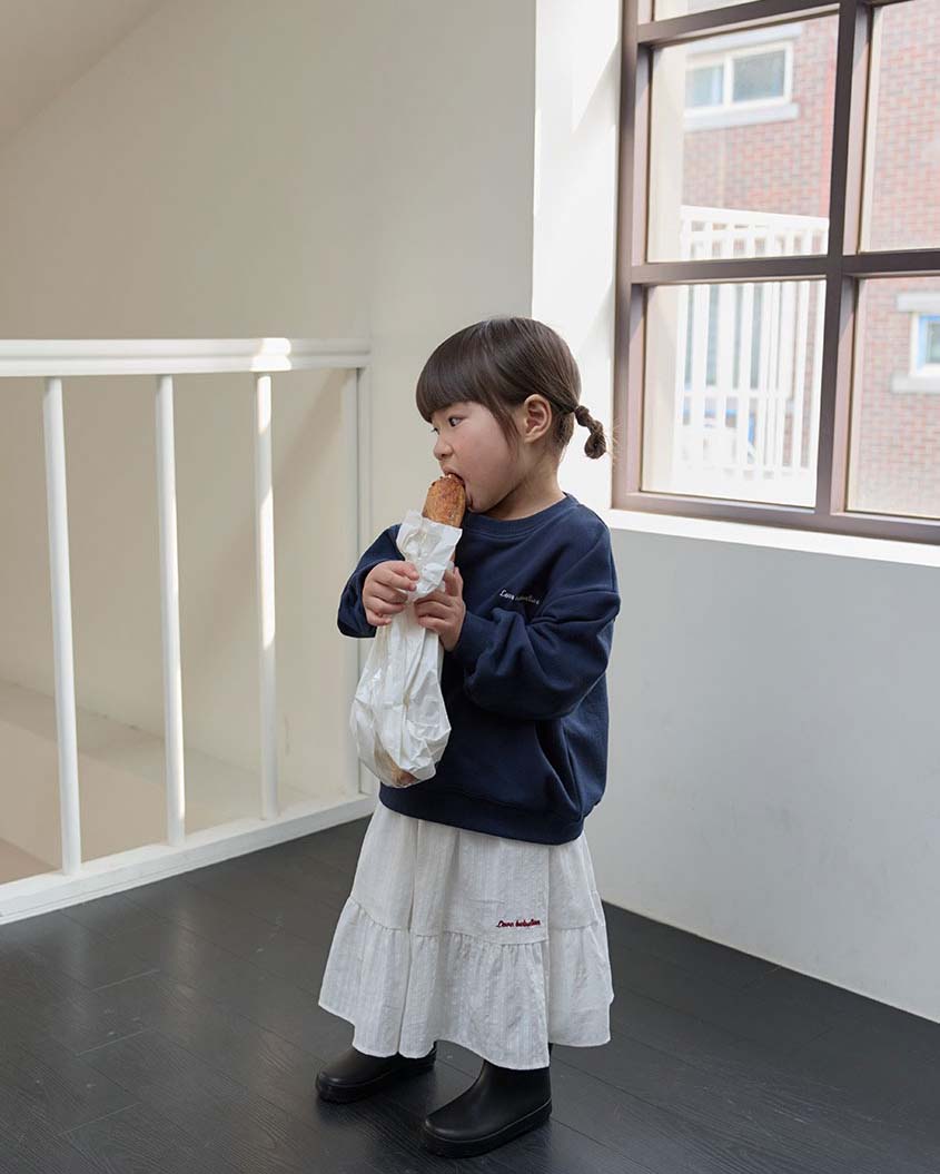 bebolien刺繡白色長裙17