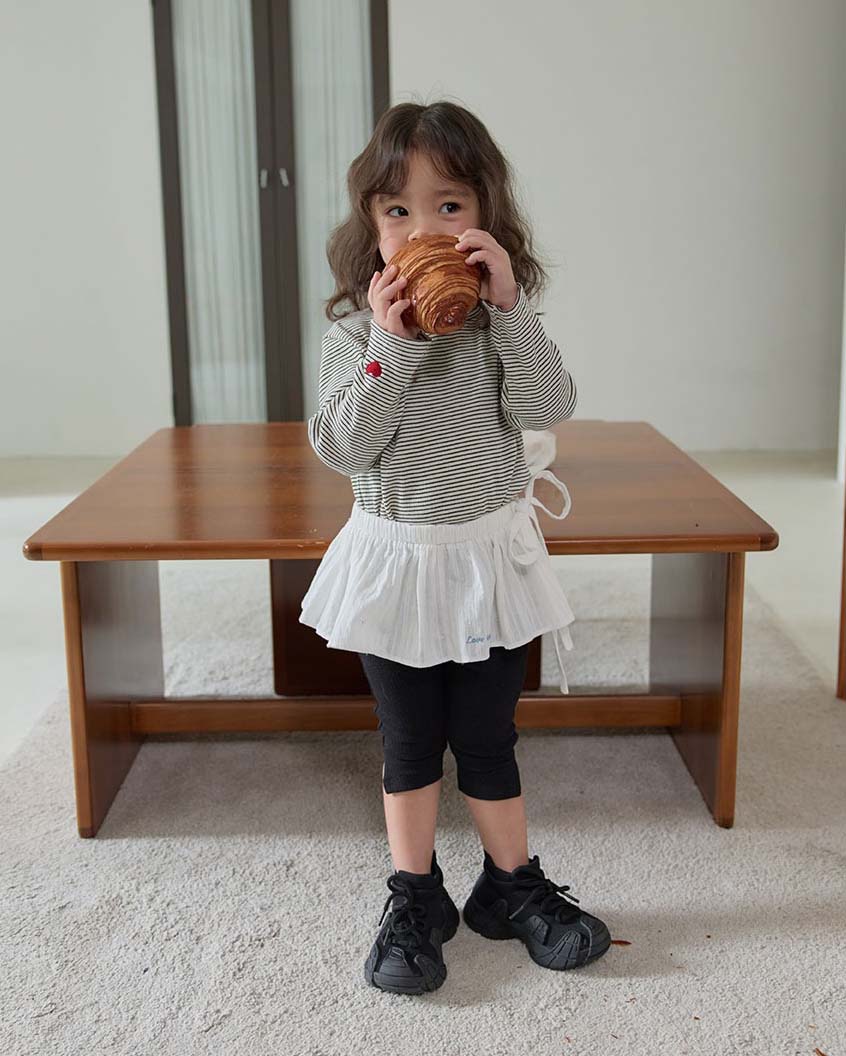 BEBOLIEN綁帶白色襯裙05