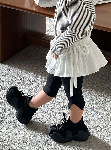 BEBOLIEN綁帶白色襯裙06