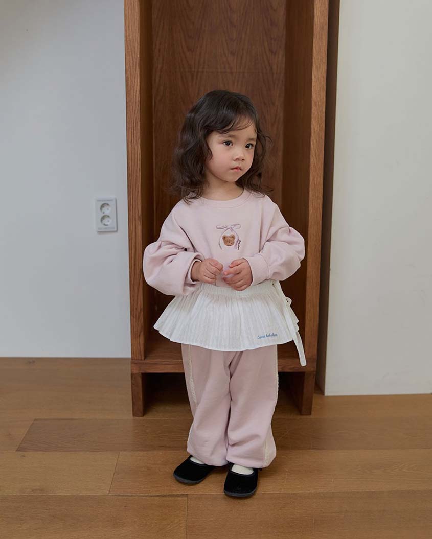 BEBOLIEN綁帶白色襯裙11