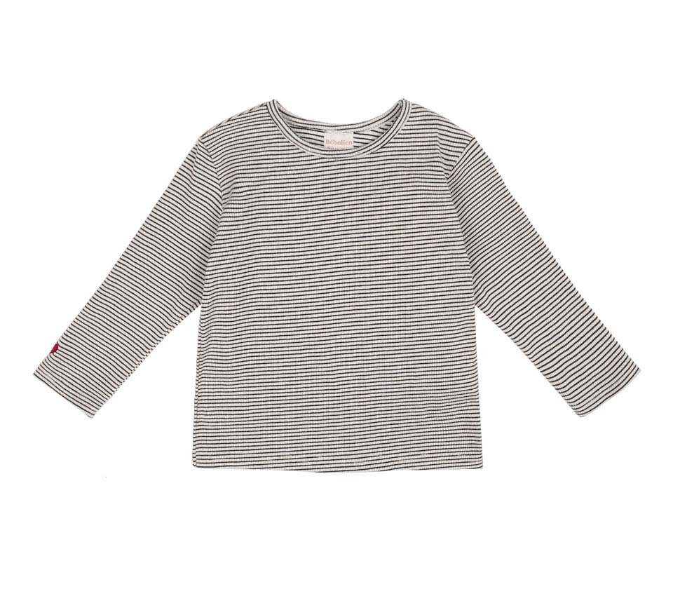 BEBOLIEN愛心刺繡條紋上衣 20