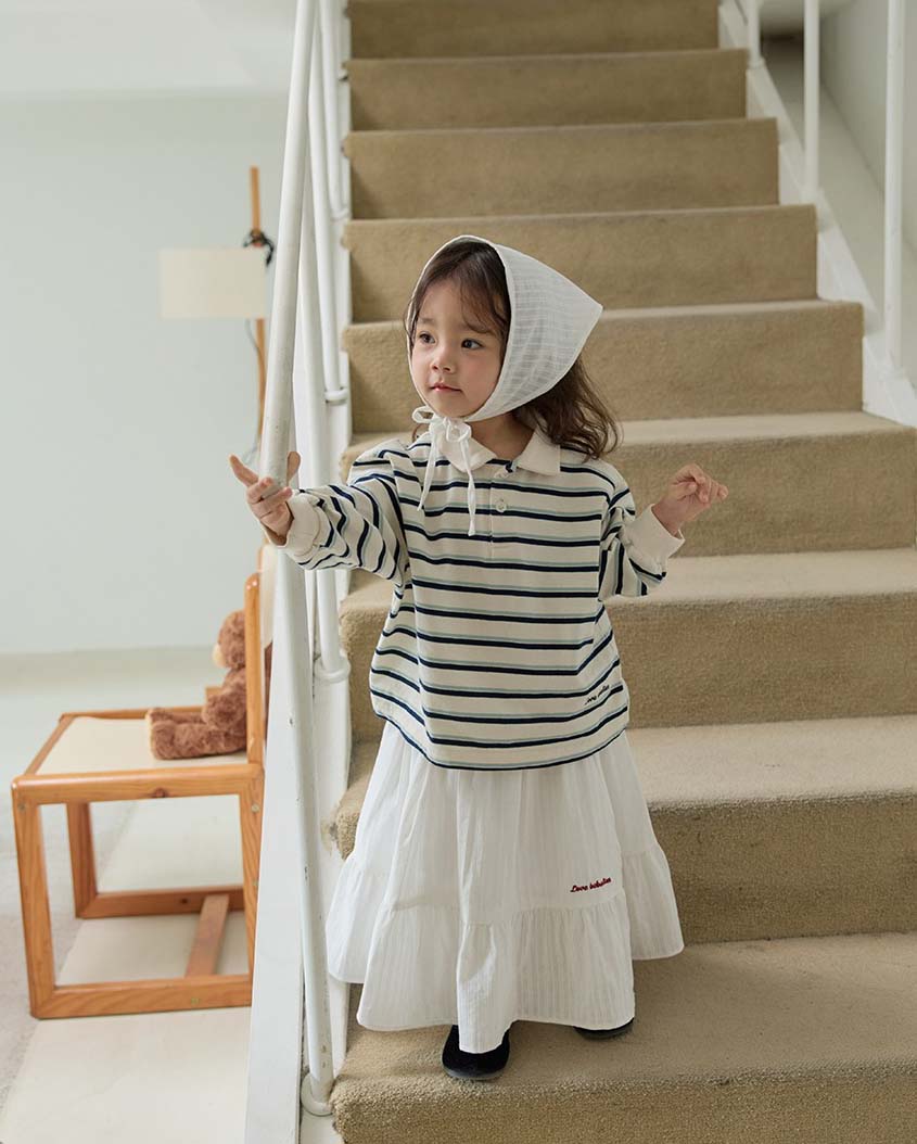 bebolien翻領條紋上衣 03