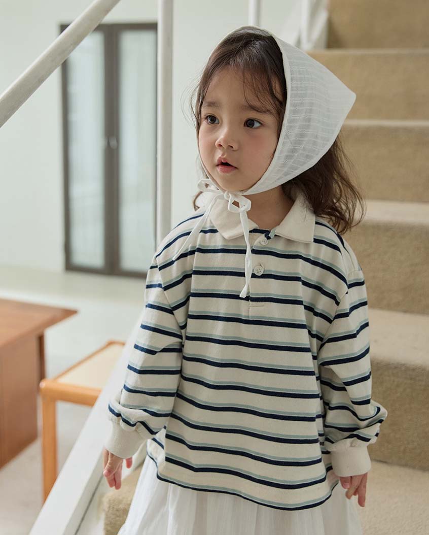 bebolien翻領條紋上衣 05