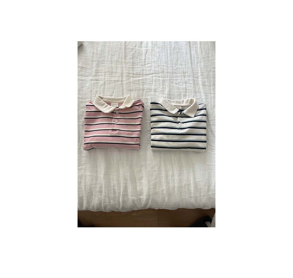 bebolien翻領條紋上衣 07