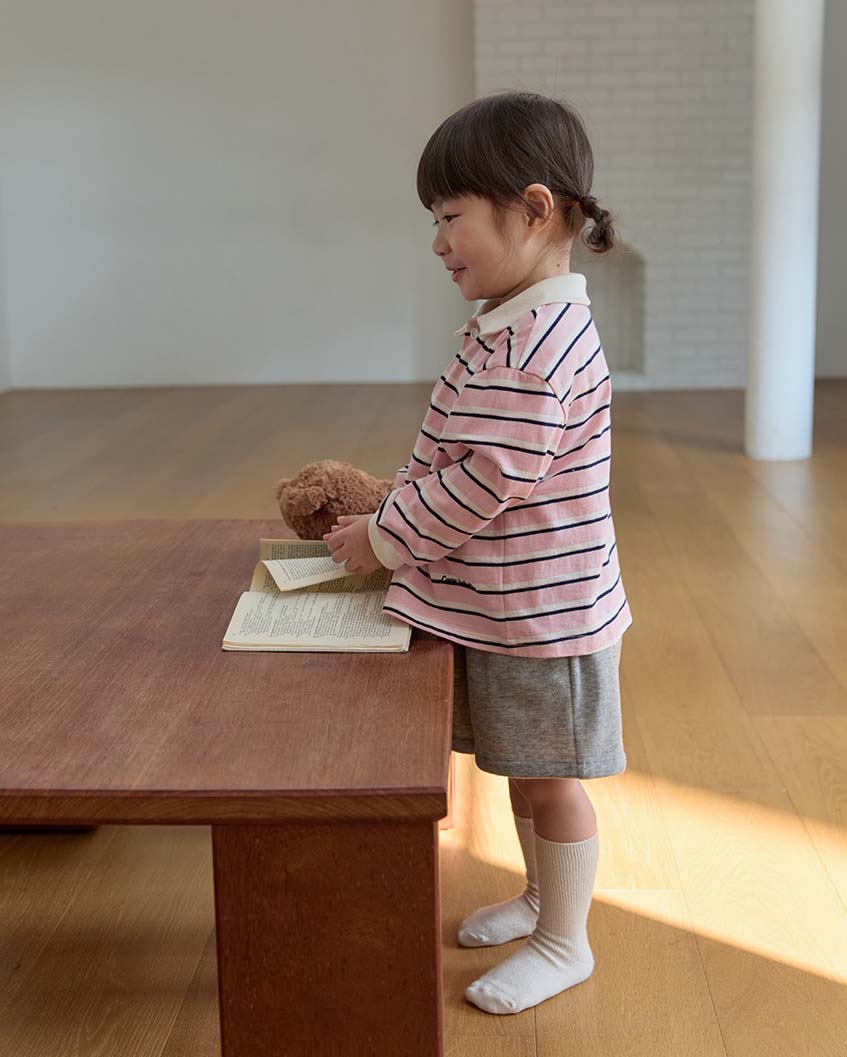 bebolien翻領條紋上衣 09