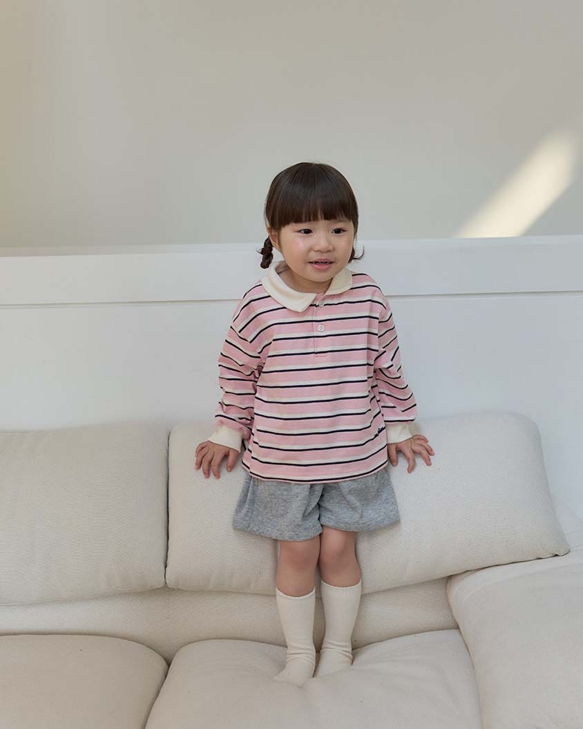 bebolien翻領條紋上衣 12