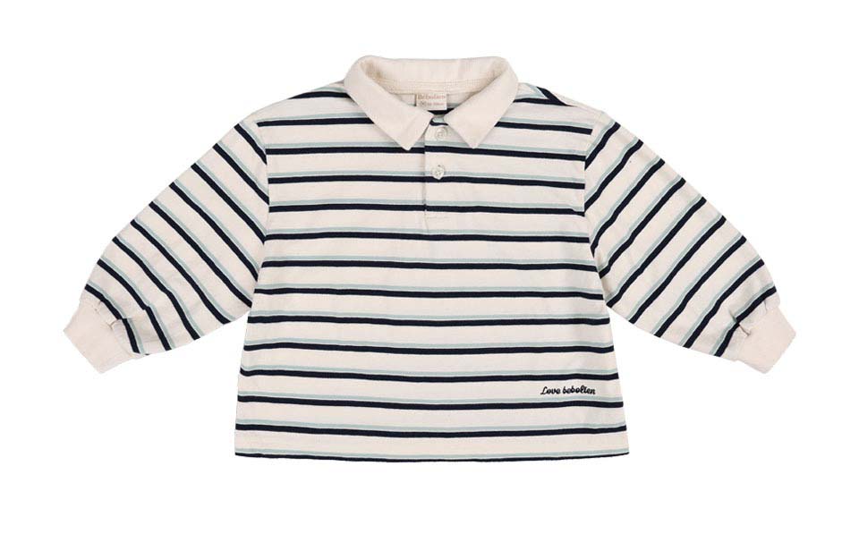 bebolien翻領條紋上衣 19