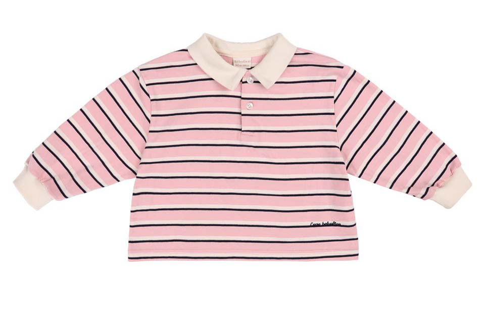 bebolien翻領條紋上衣 20