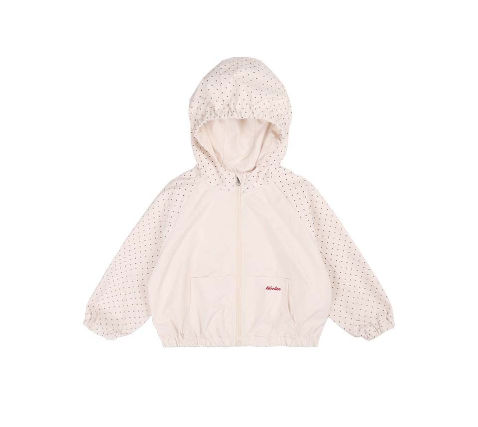 bebolien點點拼接連帽防風外套 19