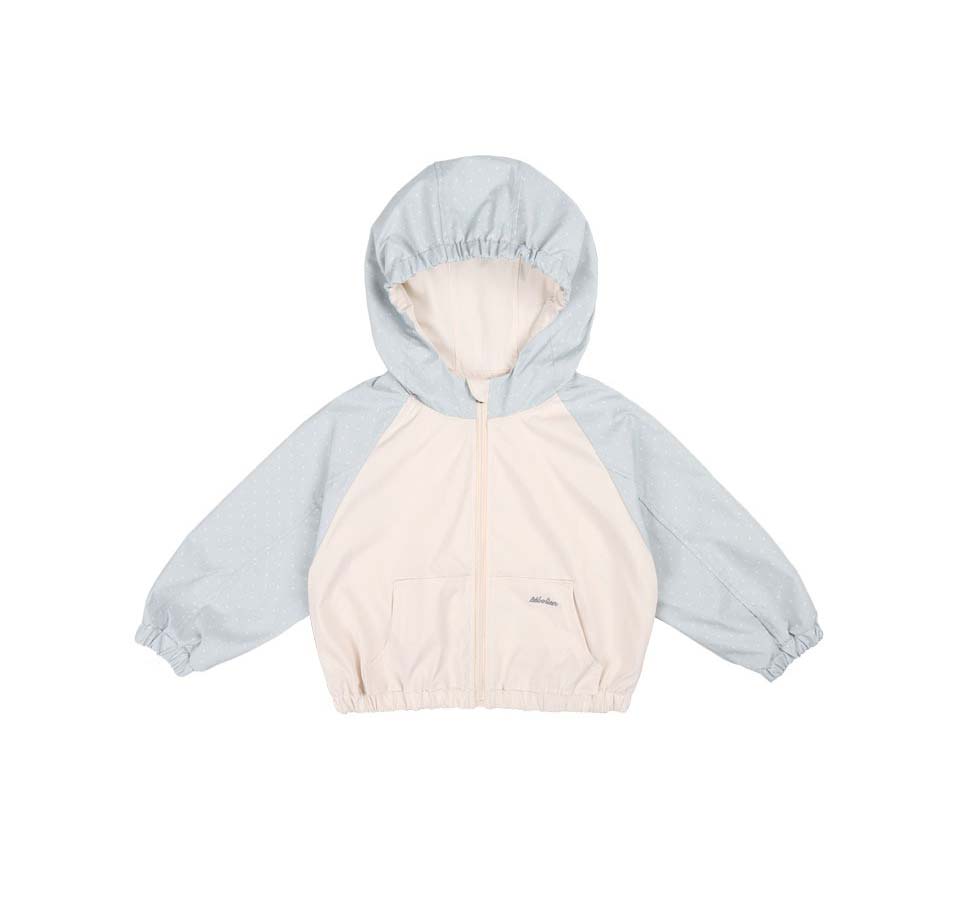 bebolien點點拼接連帽防風外套 21