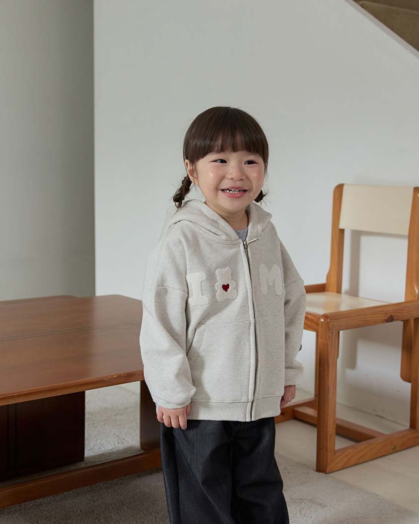 bebolien小熊字母連帽外套 04