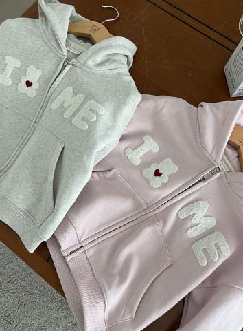 bebolien小熊字母連帽外套 07