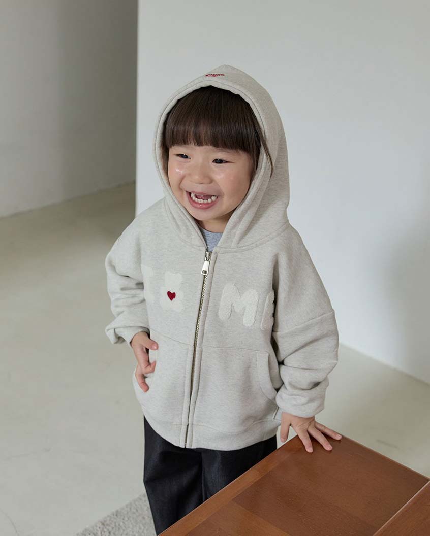 bebolien小熊字母連帽外套 08