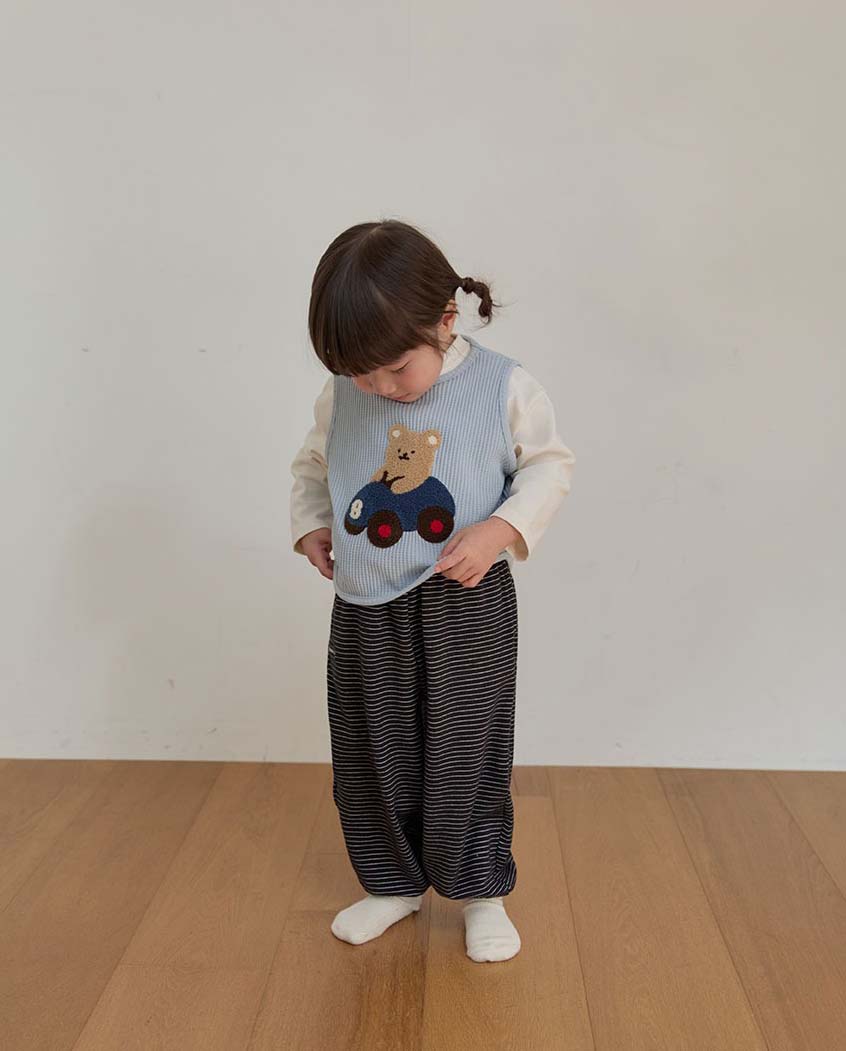 bebolien寬鬆條紋長褲 05