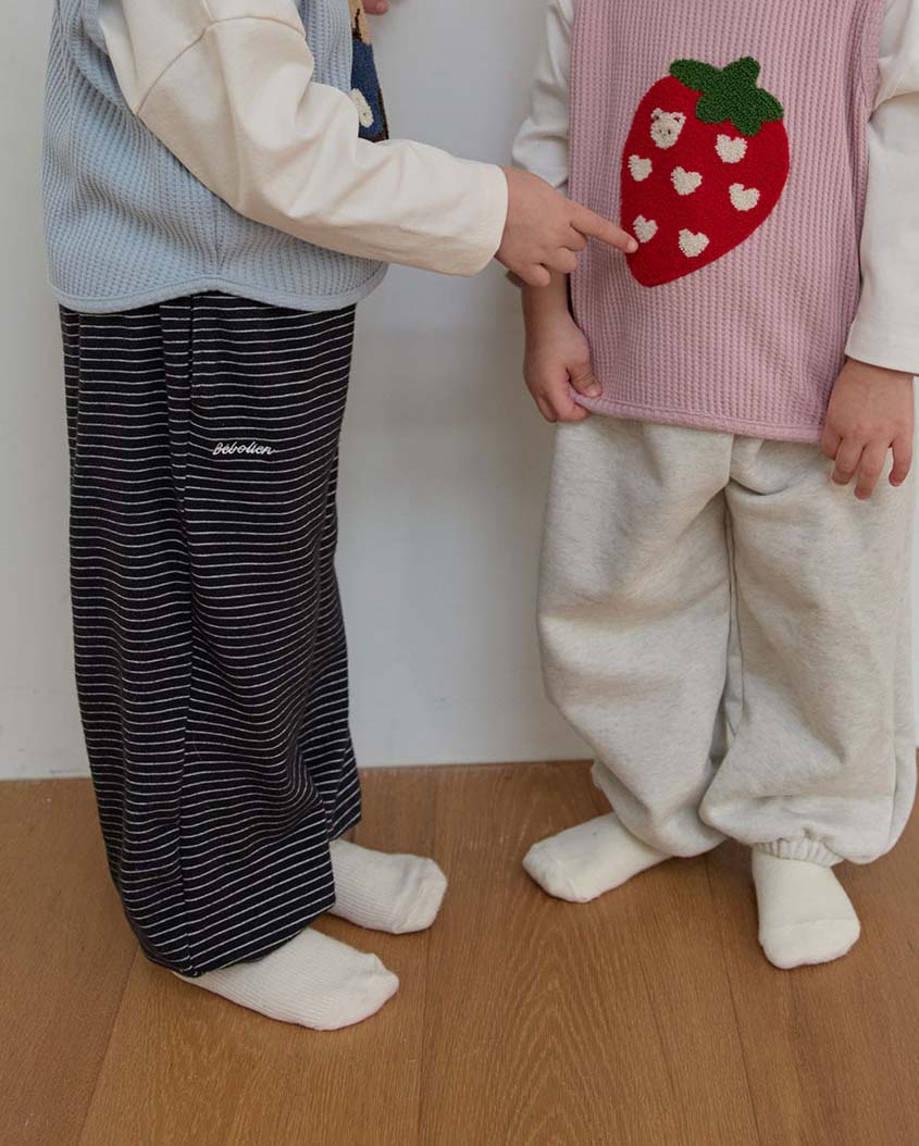 bebolien寬鬆條紋長褲 20