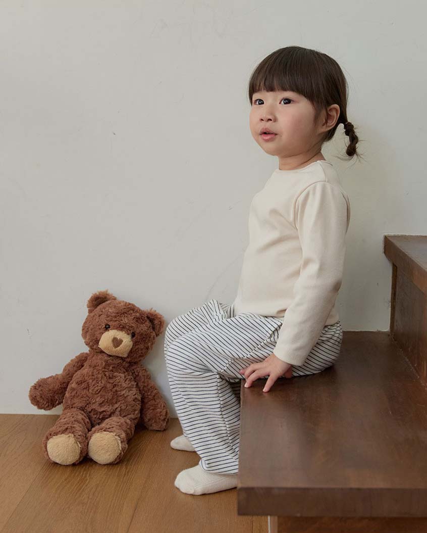 bebolien寬鬆條紋長褲 08