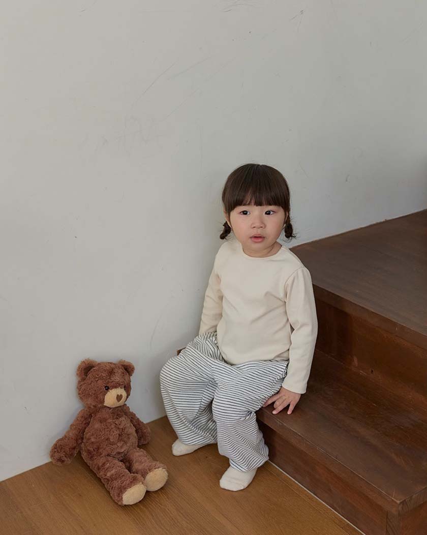 bebolien寬鬆條紋長褲 25