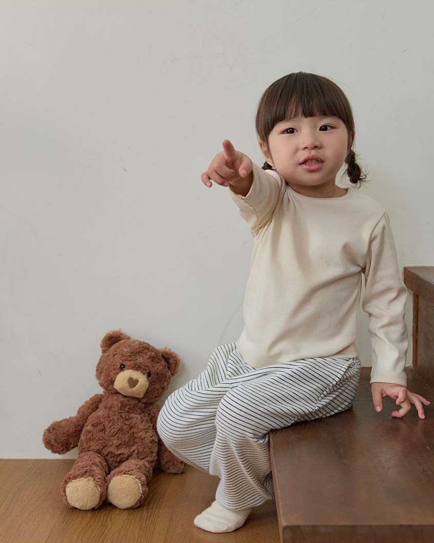 bebolien寬鬆條紋長褲 26