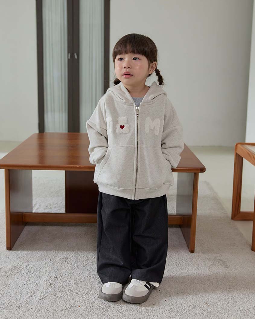 bebolien刺繡薄款牛仔寬褲04