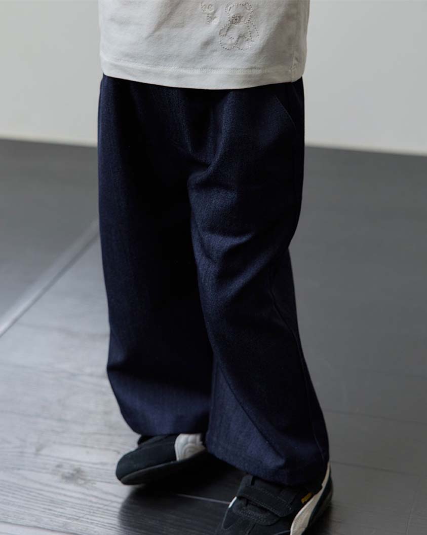 bebolien刺繡薄款牛仔寬褲25