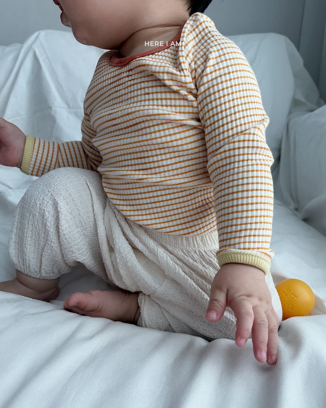 HERE I AM 彈性條紋家居服 07