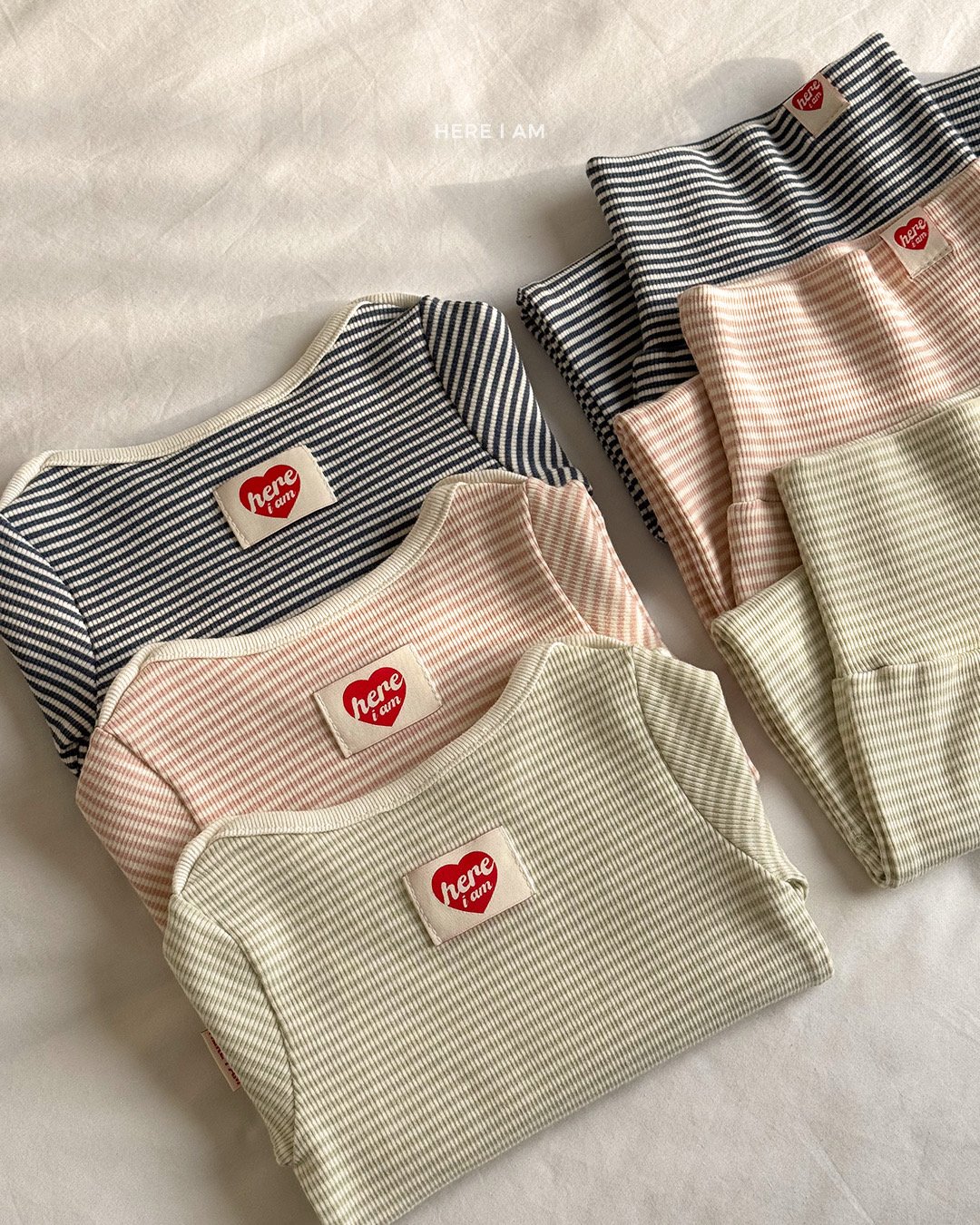 HERE I AM 橫條紋家居服 09