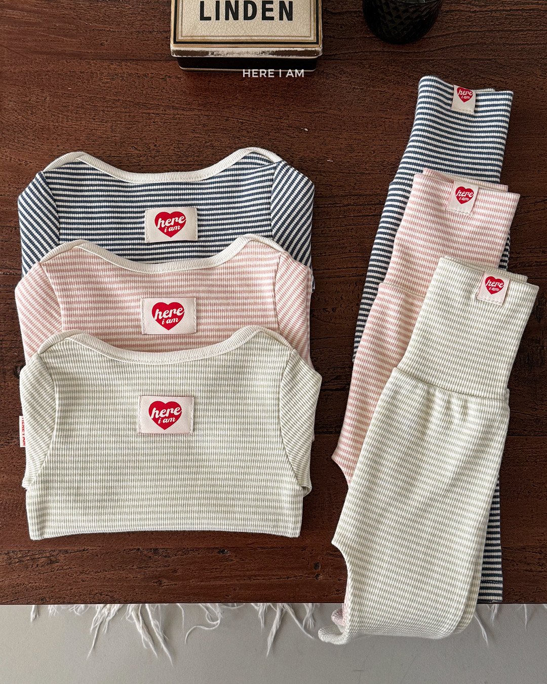 HERE I AM 橫條紋家居服 10