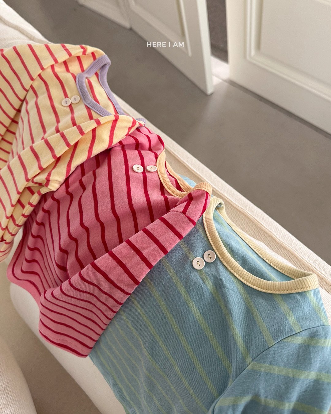 HERE I AM 寬條紋家居服 06