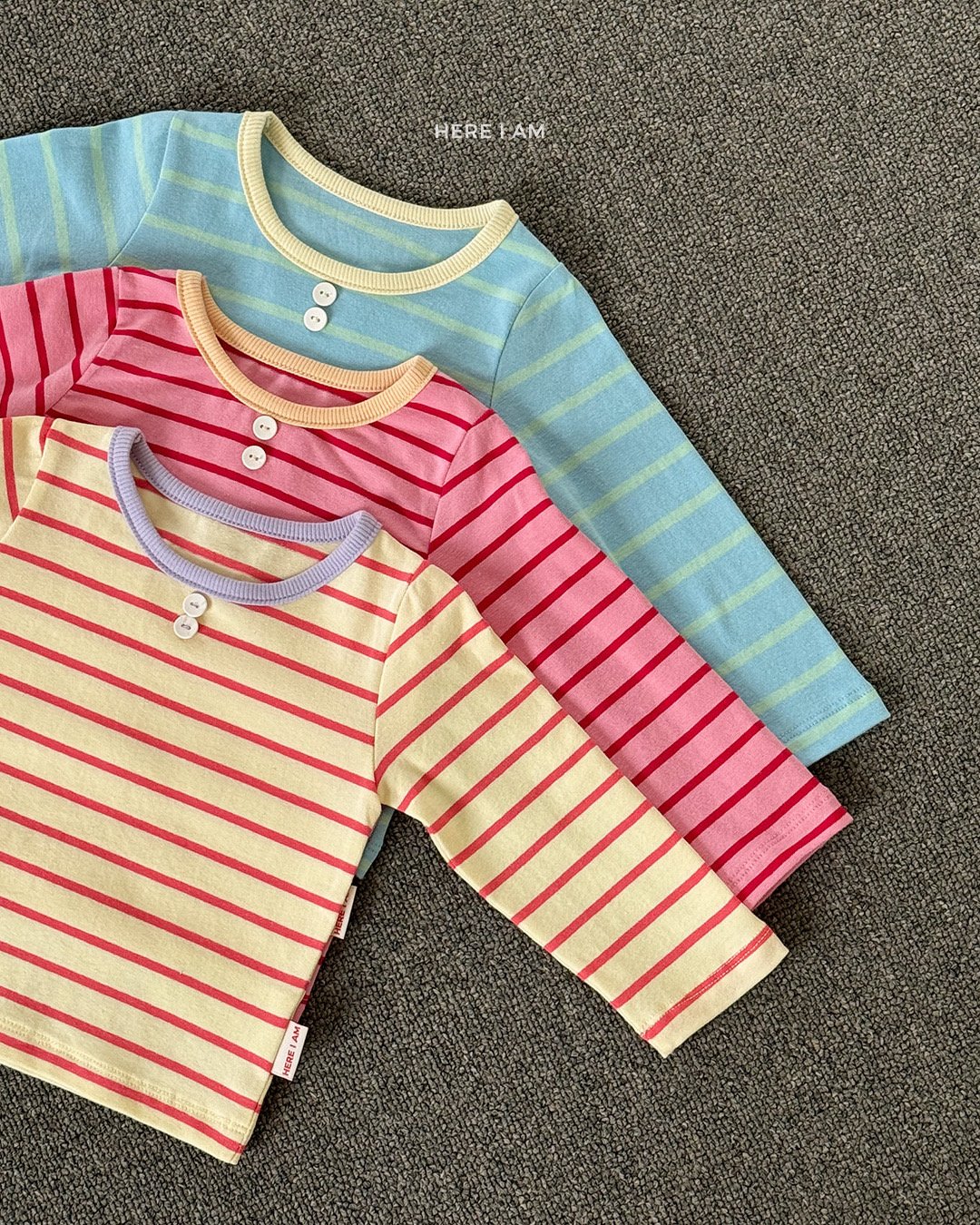 HERE I AM 寬條紋家居服 04