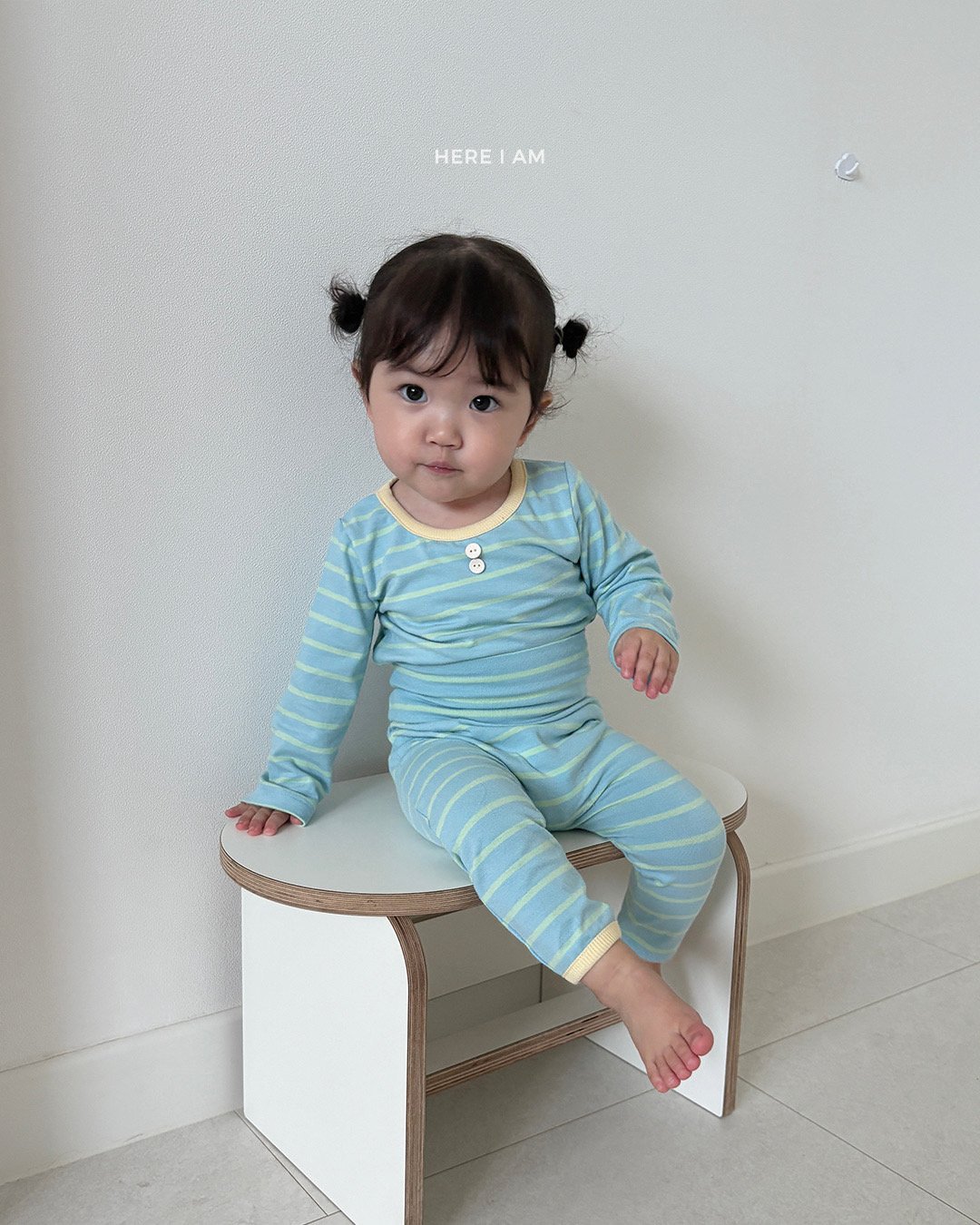 HERE I AM 寬條紋家居服 10