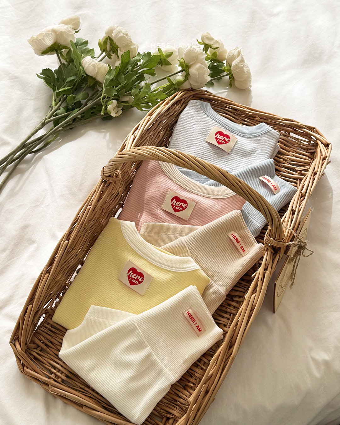 here i am 配色坑條家居服套裝 01